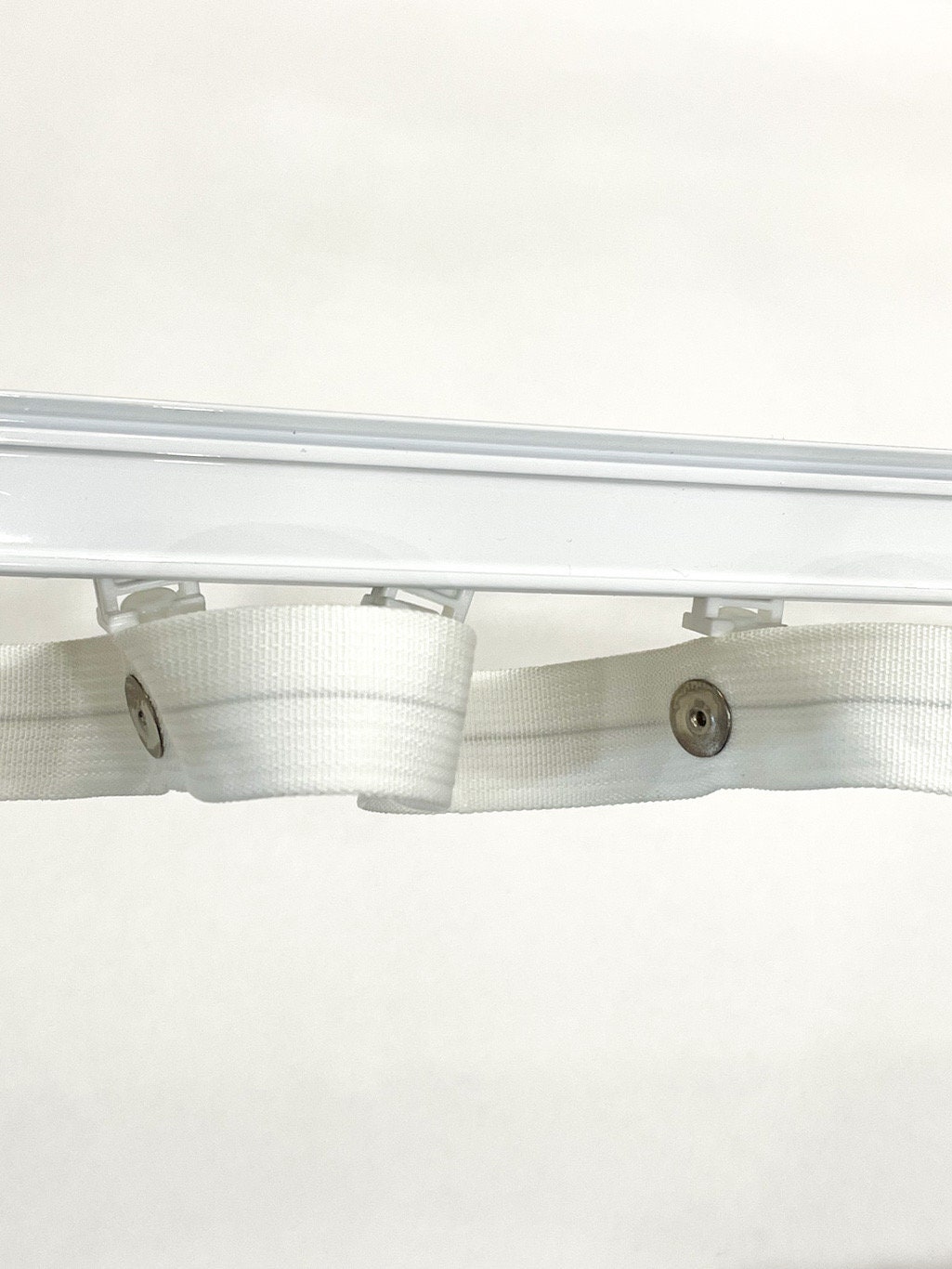 Heavy Duty White Ripplefold Nylon Snap Tape by the Yard/ 4 1/2