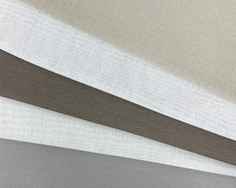 Poly Sheer Faux Linen Fabric by the Yard / 118&quot; Width / CL1122