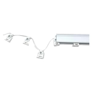Rail de quincaillerie pour rideaux à plis ondulés, rails robustes pour rideaux et tentures, quincaillerie pour parures de fenêtre, rail pour rideaux courbe en S/CH1002