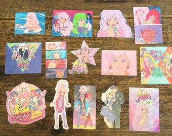Jem Inspired Rainbow Holographic Stickers *YOU CHOOSE*