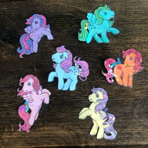 6 Pack Holographic Pony Sticker Pack~MLP inspired~