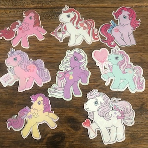 8 Pack Valentine Heart Holographic Pony Sticker Pack~MLP inspired~