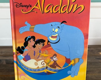Vintage Disney Book “Aladdin” Hardcover ! *RARE*