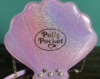 Hand Made Polly Pocket Inspired Seashell Purse! *PINK*