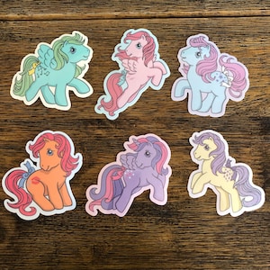 6 Pack Holographic Pony Sticker Pack~MLP inspired~