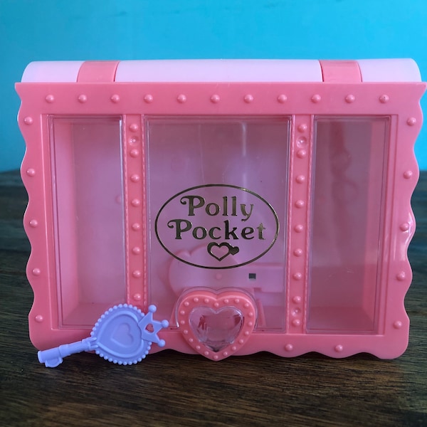 Hand Made Polly Pocket Inspired Jewelry Box/Doll Storage with Key!