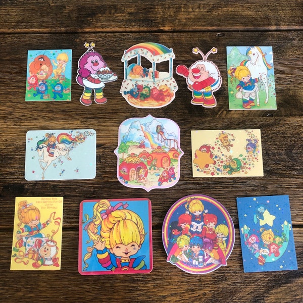 Vintage Style Holographic Rainbow Brite Inspired Stickers! *YOU CHOOSE #1*