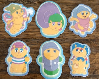 Paquete de 6 pegatinas de amigos brillantes