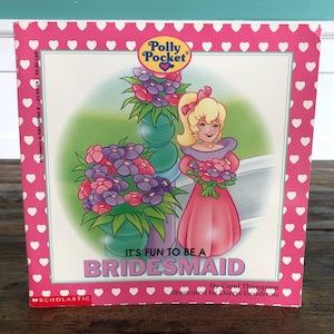 1992 Vintage Bluebird Polly Pocket “It’s Fun to be a Bridesmaid” Book *COMPLETE-RARE-HTF*