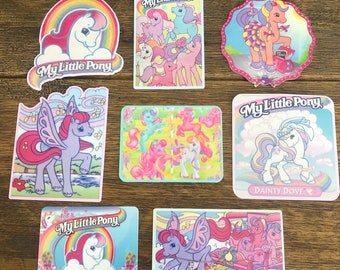 Vintage Style Holographic G2 MLP pony Inspired Stickers! *YOU CHOOSE* #1