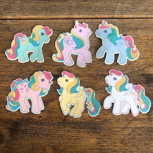 6 Pack Holographic Rainbow Pony Sticker Pack~MLP inspired~