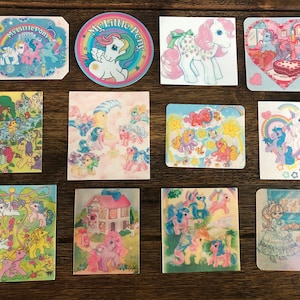 Vintage Style Holographic My Little Pony Inspired Stickers YOU CHOOSE 1 image 1