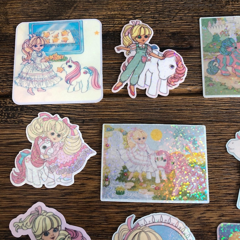 Megan Pattern Sticker Vintage Style Holographic MLP Megan & Molly Inspired Stickers! *YOU ...