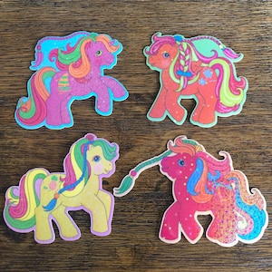 4 Pack Holographic Tropical Pony Sticker Pack~MLP inspired~