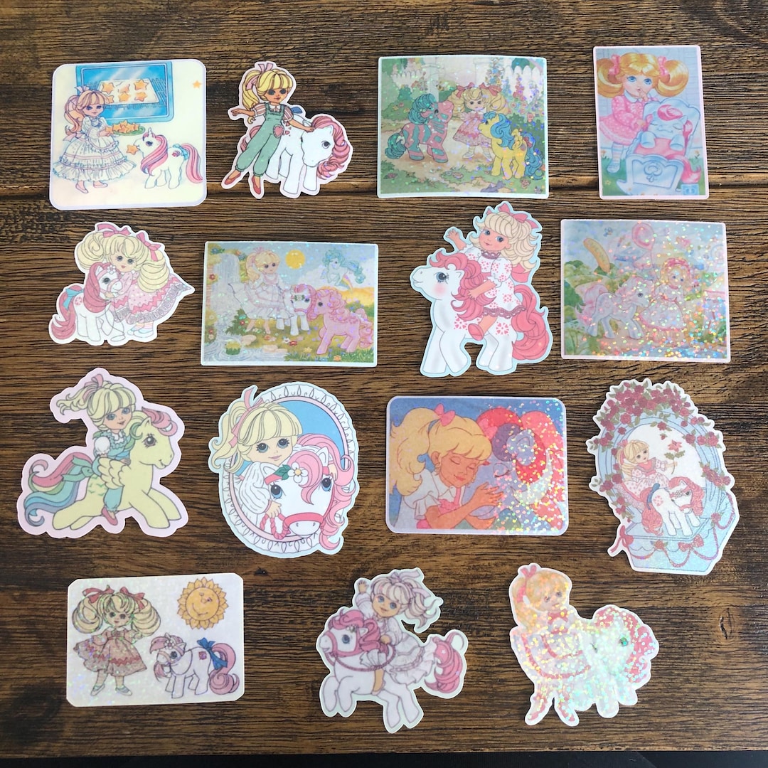 Megan Pattern Sticker Vintage Style Holographic MLP Megan & Molly Inspired Stickers! *YOU ...