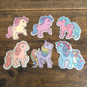6 Pack Holographic Pony Sticker Pack~MLP inspired~