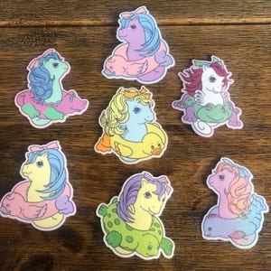 7 Pack Holographic Sea Pony Sticker Pack~MLP inspired~
