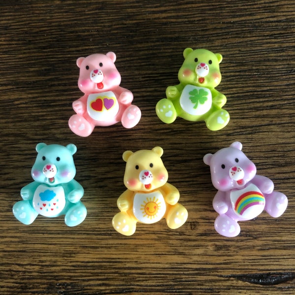 Mini Iridescent Pastel Care Bear Inspired Magnets!
