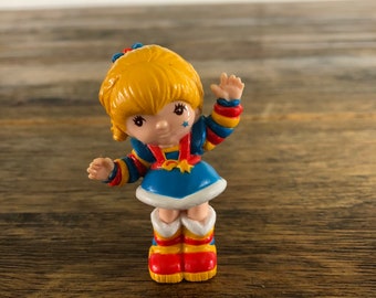 Figurine PVC Rainbow Brite vintage des années 80 « Rainbow Brite » ! *RARE-HTF*