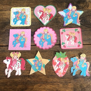 Large Holographic My Little Pony Polly Pocket Mashup Stickers!