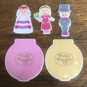 Holographic Polly Pocket Nancy’s Wedding Day Inspired Sticker Set