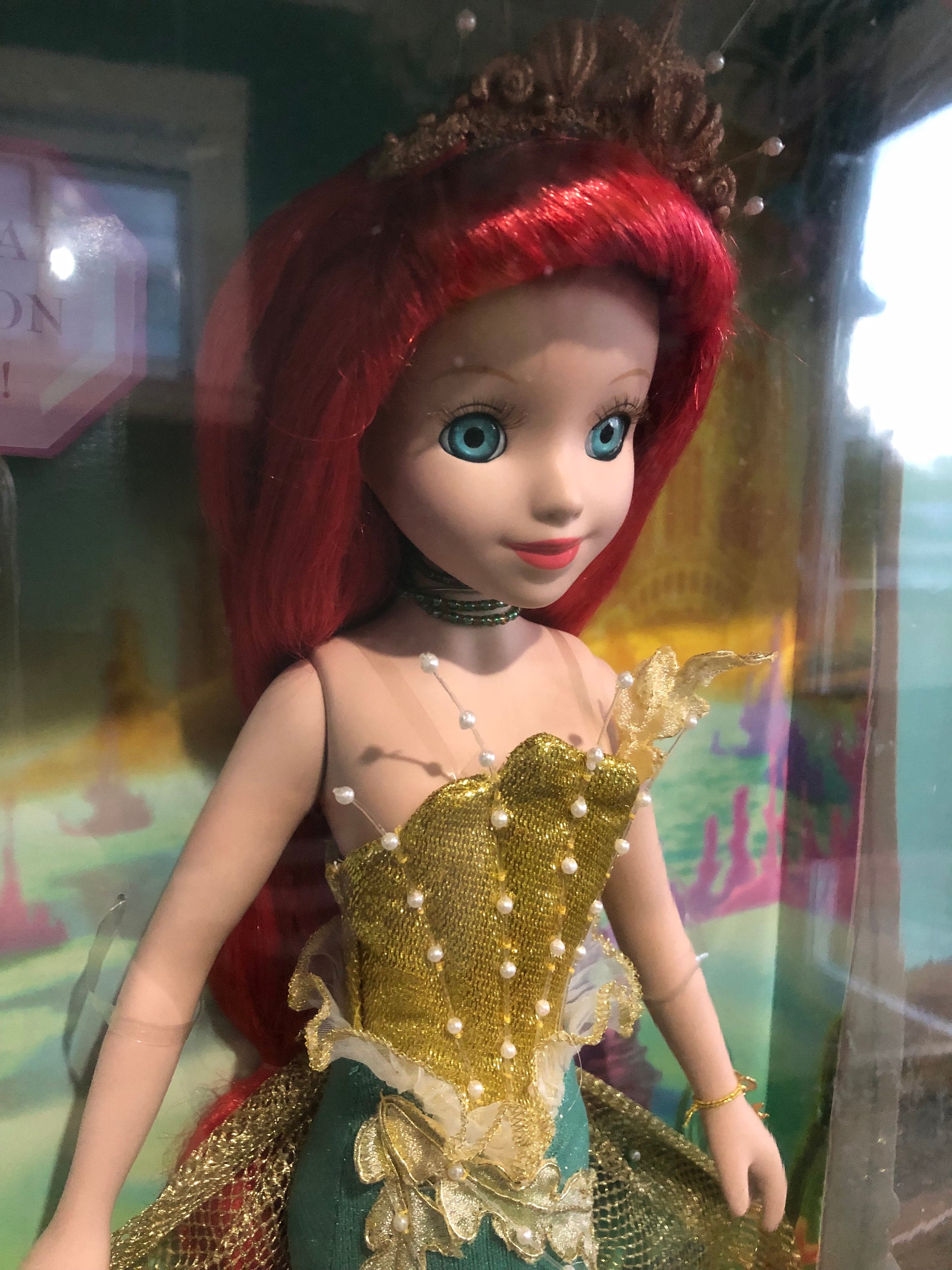 【レア】リトルマーメイド磁器製アリエルのアンティークドール＊ レア】リトルマーメイド磁器製アリエルのアンティークドール