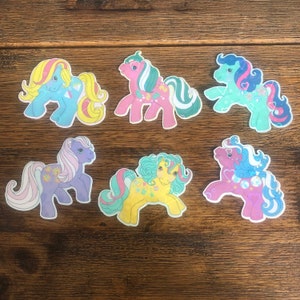 6 Pack Sunshine Ponies Holographic Pony Sticker Pack~MLP inspired~