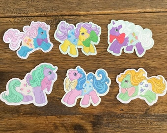 6 Pack Holographic Baby fancy pants Pony Sticker Pack~MLP inspired~