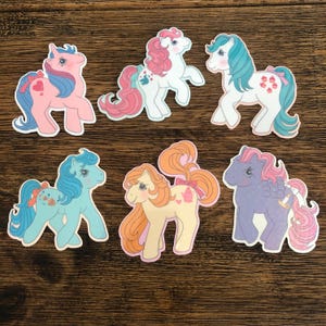 6 Pack Holographic So Soft Pony Sticker Pack~MLP inspired~
