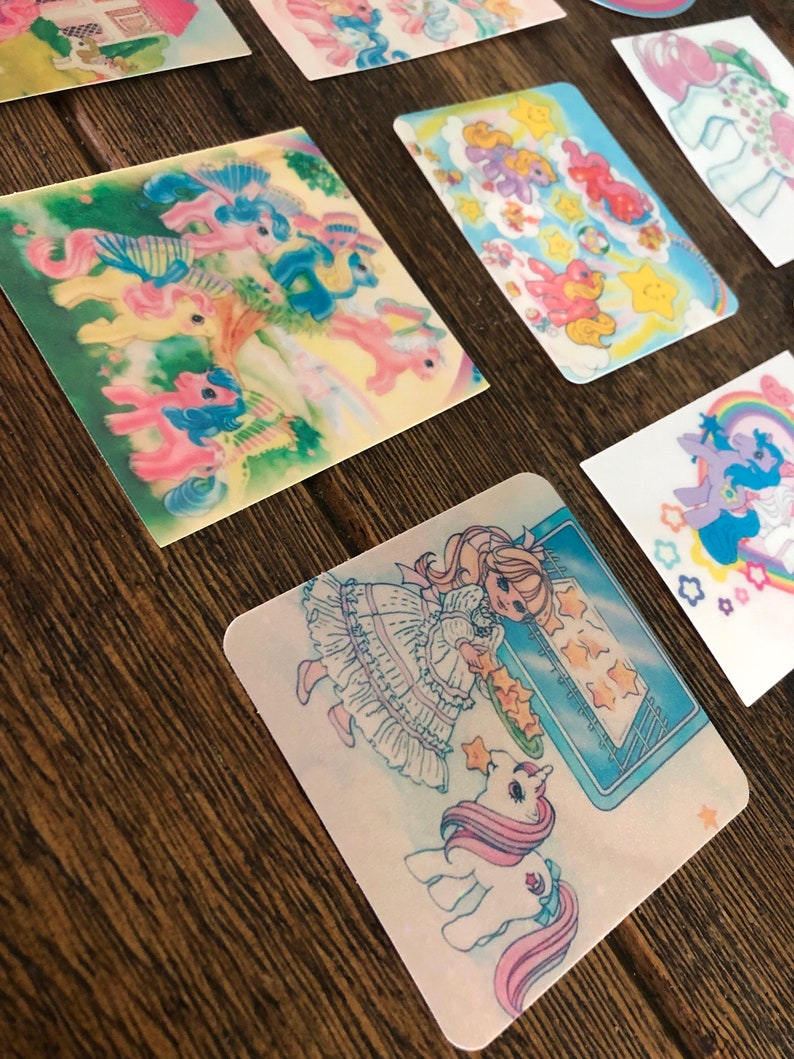 Vintage Style Holographic My Little Pony Inspired Stickers YOU CHOOSE 1 image 5