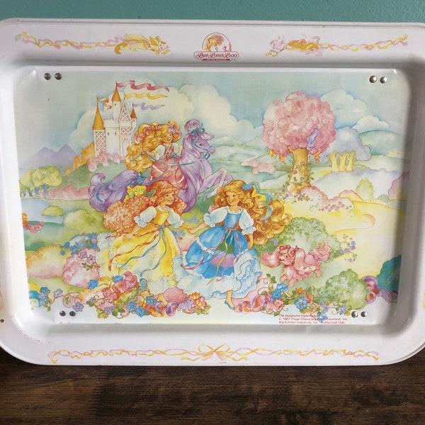 Vintage Lady Lovely Locks TV Tray *RARE-HTF*