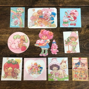 Vintage Style Holographic Strawberry Girl Inspired Stickers! *YOU CHOOSE #1*