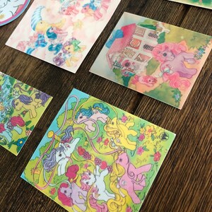 Vintage Style Holographic My Little Pony Inspired Stickers YOU CHOOSE 1 image 4