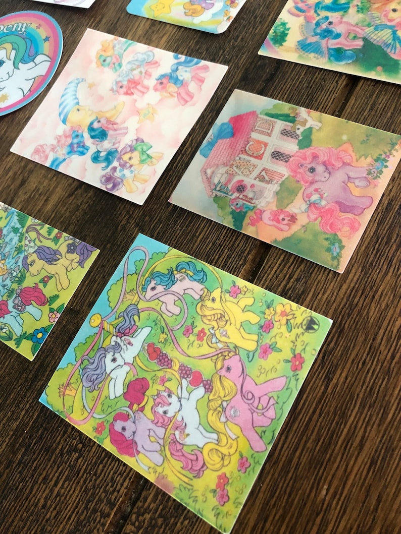 Vintage Style Holographic My Little Pony Inspired Stickers YOU CHOOSE 1 image 4