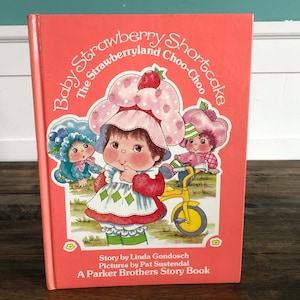 Vintage Baby Strawberry Shortcake Book “The Strawberryland Choo-Choo” *RARE-HTF*