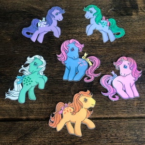 6 Pack Holographic Pony Sticker Pack~MLP inspired~