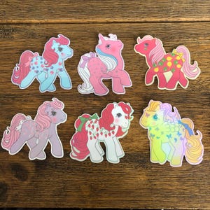 6 Pack Holographic TAF 2 Pony Sticker Pack~MLP inspired~