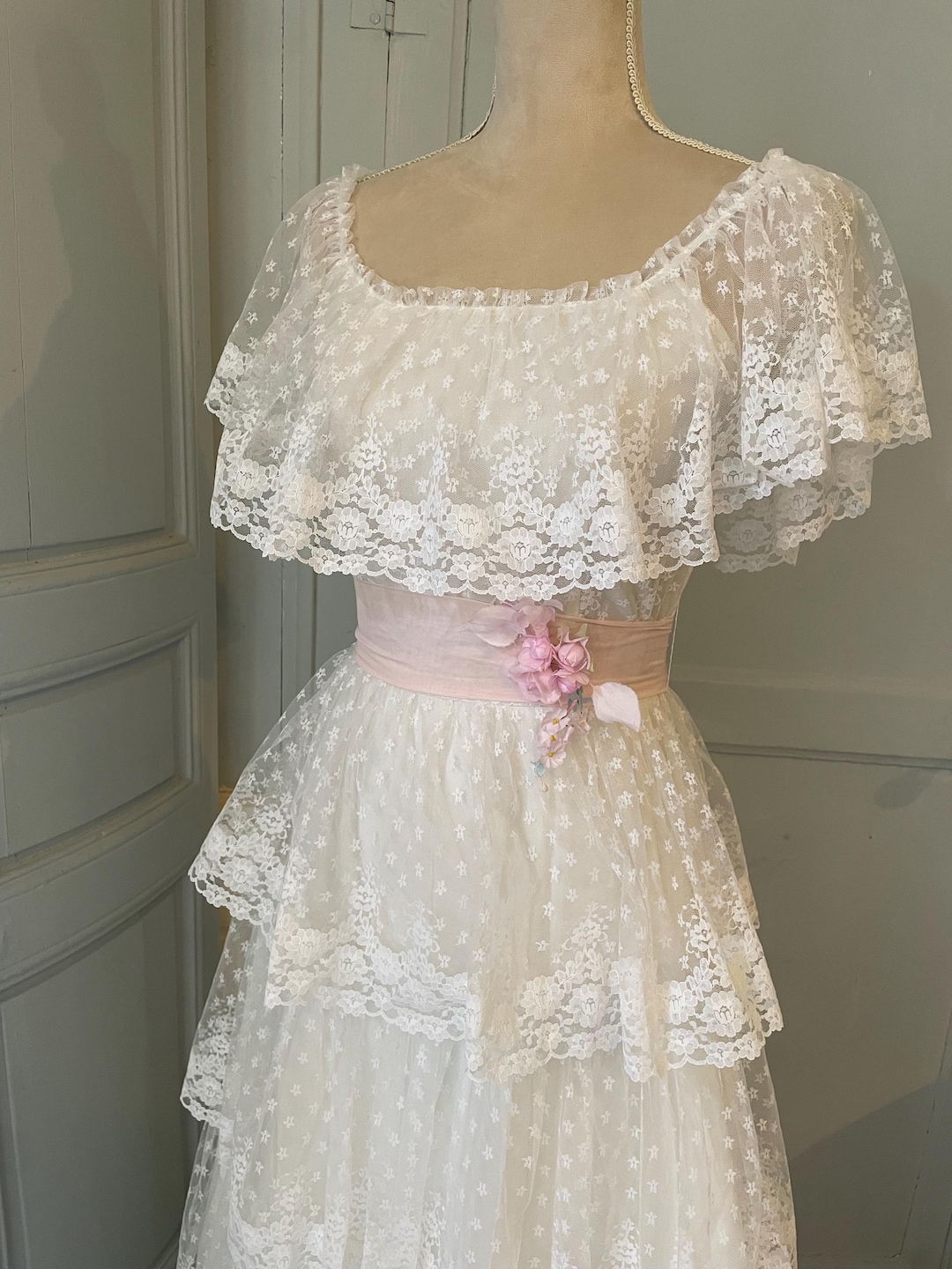 French lace marble dress main image 0