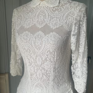 Antique hand made lace bridal gown