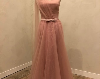 Dusty pink formal gown