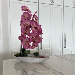 Pink Phalaenopsis Orchid Arrangement, Orchid flowers, Floral Decor
