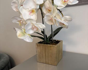 White Orchid Floral Arrangement, orchid flowers