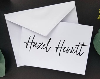 Available in bulk! Modern personalized stationary with initials Minimalist cards