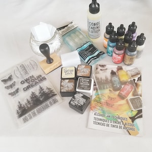 Alcohol Ink Artist Starter Kit, Includes All You Need, Alcohol Ink Set, DIY Artist Supplies,