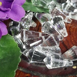 30ct 18x9mm Clear Side Drill Crystals, Drop Beads, Suncatcher Crystals, Dreamcatcher Crystals