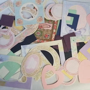 Vintage Paper Frames 60pcs, Borders, Scrapbook Embellishments, Junk Journal Frames, Mixed Media Frames, Paper Borders, Kids Craft Supplies