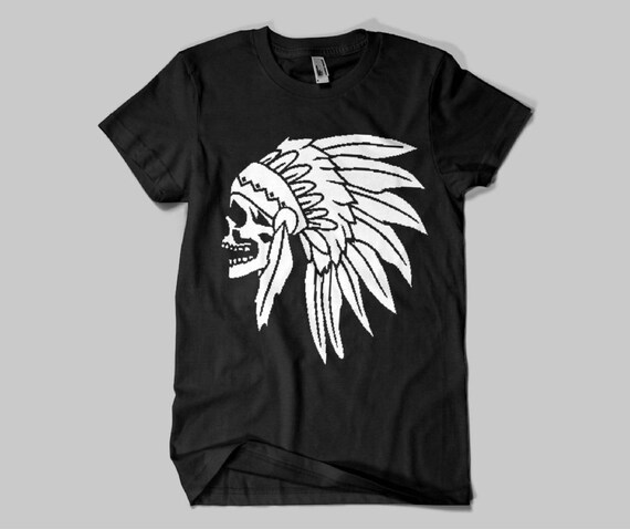 indian skull t shirt