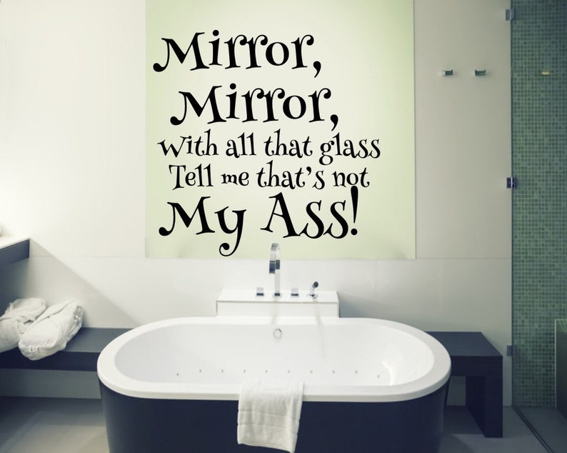 Mirror Mirror On The Wall vinyl decal Etsy