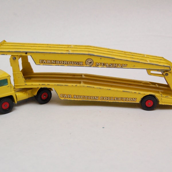 Guy Warrior Car Transporter k-8 Matchbox Lesney King Size made in England 1960's Die Cast  Toy Collection.