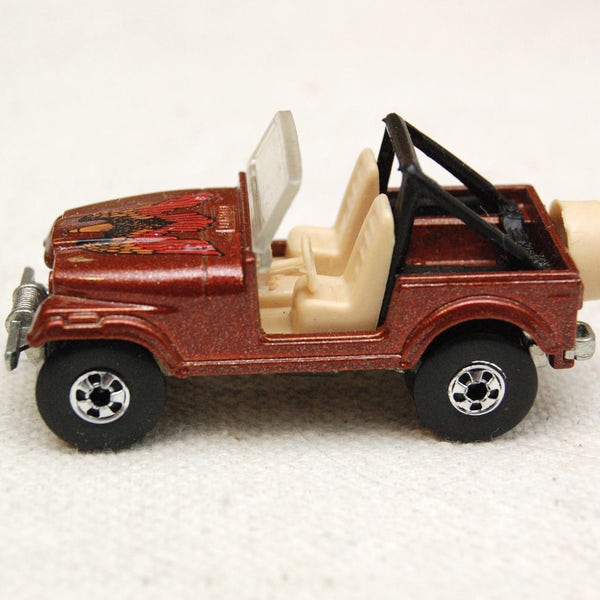 Original Hot Wheels  Jeep Cj-7, 1981, Mattel Inc, Vintage Die-cast Toy Car Collection